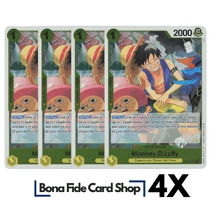 4x Monkey.D.Luffy OP10-111 R - Royal Blood One Piece TCG Playset x4 - Picture 1 of 2