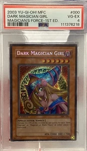 Yugioh 2003 primera edición edición edición #000 Dark Magician girl PSA 4 Magician’s Force MFC - Imagen 1 de 1