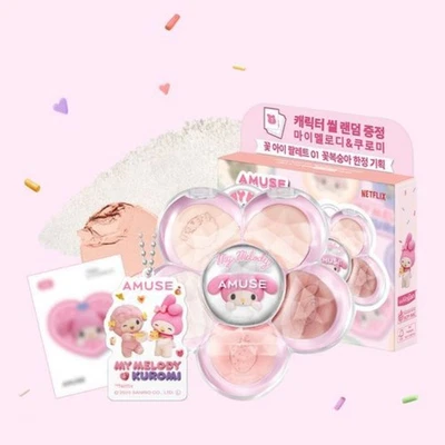 AMUSE x MY MELODY & KUROMI Flora Eye Palette 4.5g Limited Edition - Image 1 of 4