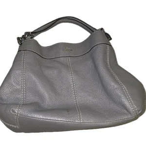 Borsa a tracolla Coach Lexi grigia in pelle di ciottoli borsetta taglia piccola - Foto 1 di 13