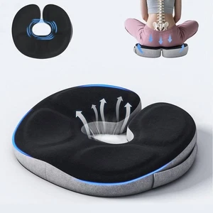 Auoketuo Memory Foam Donut Seat Cushion, Orthopedic Pillow for Hemorrhoid & Tail - Picture 1 of 7