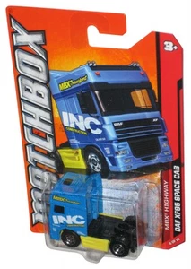 Matchbox MBX Highway (2011) Blue & Yellow Daf XF95 Space Cab Truck Toy 88/120 - Picture 1 of 1