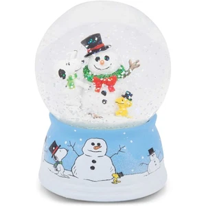 Roman Snoopy und Woodstock mit Schneemann musikalische Schneekuppel 5,5 Zoll mehrfarbig - Bild 1 von 6