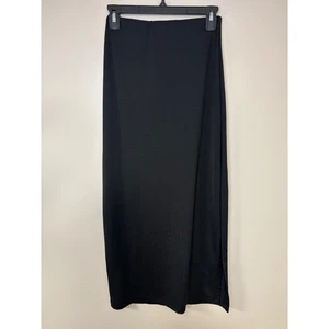 Guess Jeans Vintage Black Stretch Maxi Skirt American Tradition USA Made Size S - Picture 1 of 10