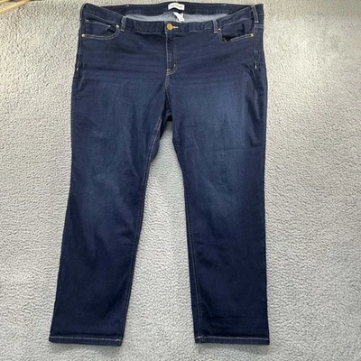 Lane Bryant Low-Rise Straight Jeans Womens 28 (49X29) 48-54 waist Blue Plus - Image 1 of 4