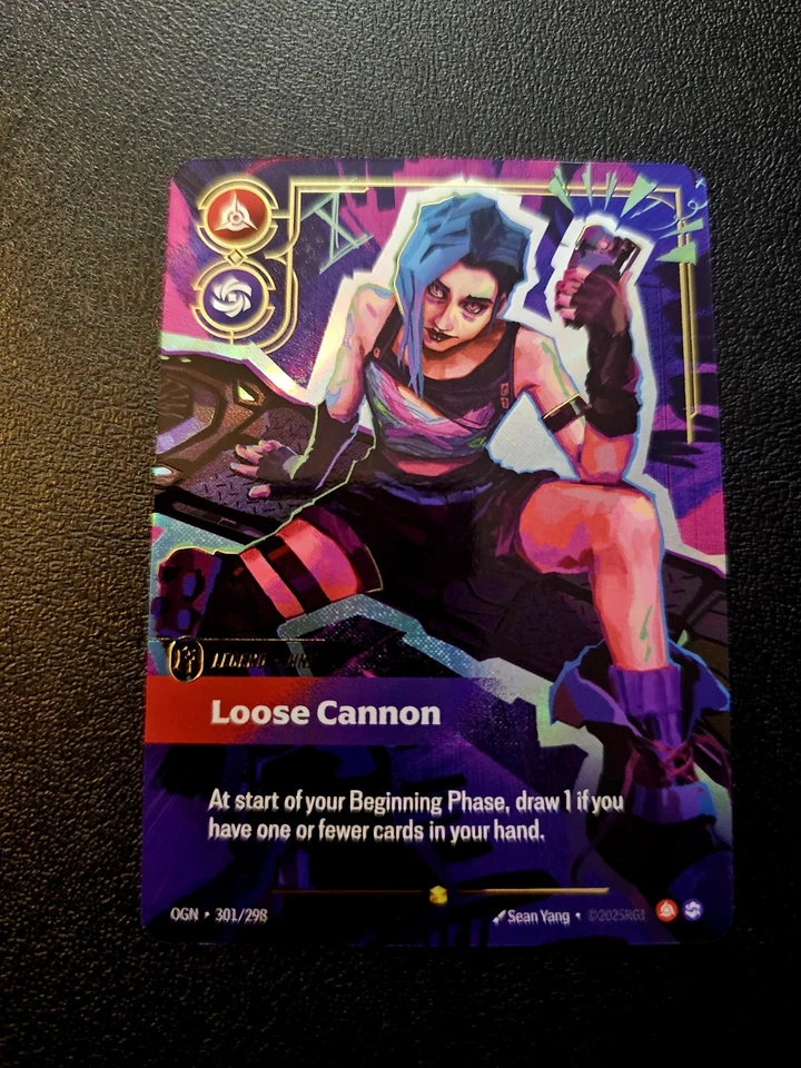 Jinx - Loose Cannon OGN 301/298 Overnumbered Riftbound League of Legends - Image 1 of 1
