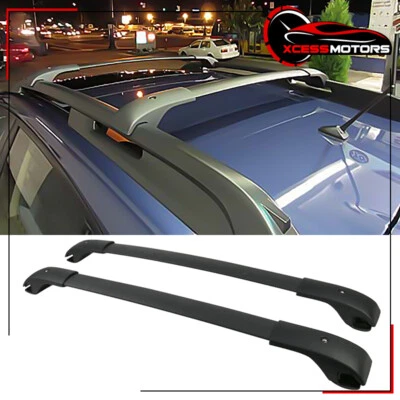 For 12-16 Subaru Impreza XV Crosstrek OE Style Top Roof Rack Rail Cross Bar Pair Foto 1 de 4