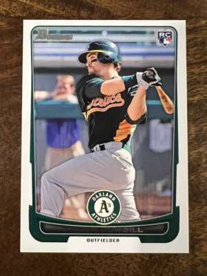 2012  Bowman Collin Cowgill RC #201 Oakland Athletics - Image 1 of 2
