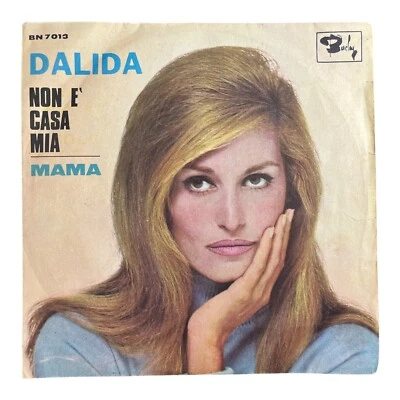 Vintage Barclay Italian Dalida Non E’ Casa Mia & Mama 45 rpm Made in Italy 1967 - Image 1 of 4