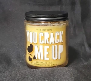 BATH AND BODY WORKS 1-WICK CANDLE 7 OZ / You crack me up Marshmallow Fluff - Picture 1 of 4