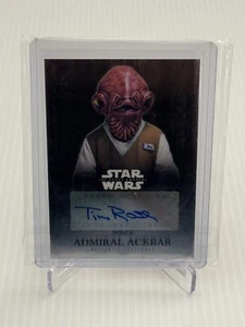 2016 Star Wars Chrome The Force Awakens Autograph - Tim Rose as Admiral Ackbar - Picture 1 of 2