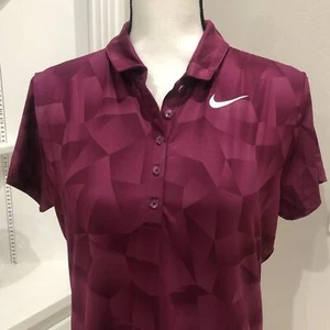 Arnold Palmer's Bay Hill Club Nike Golf Maroon / Burgundy Polo Top - Picture 1 of 7