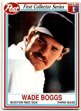 1990 POST CEREAL FIRST COLLECTOR SERIES WADE BOGGS BOSTON RED SOX #17
