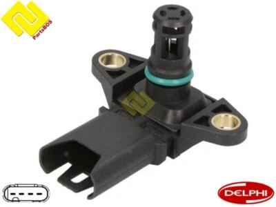 DELPHI PS10215 Intake  manifold air pressure sensor (MAP) ,for BMW 13627585493 , - Image 1 of 2