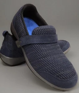 Orthofeet Sz 10.5 W Slip On Shoes Orthopedic Quincy 823 Blue - Picture 1 of 16