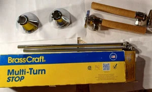 BrassCraft Plumbing CS400AX C Multi-Turn faucet angle STOP & riser made in USA ! - Picture 1 of 4