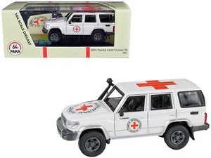 Paragon PA-55318 2014 Toyota Land Cruiser 76 White International Red Cross 1/64 - Picture 1 of 1