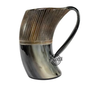 16 oz Beer Mug Viking Tankard Drinking Horn Game of Thrones Tableware Decor Gift - Picture 1 of 4