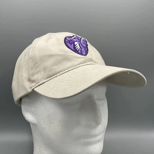 Purple Dragon & Shield Strapback Hat Cap Adjustable Beige Tan Port and Company - Picture 1 of 10