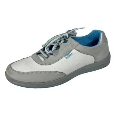 SAS Sporty Lace Up Sneaker Size 8.5 M Grey Nubuck Leather Athletic Shoes - Image 1 of 4