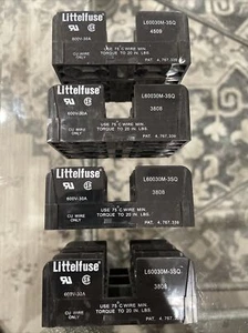 (4) Littelfuse L60030M-3SQ Fuse Block 600V 20A 3 Pole - Picture 1 of 4