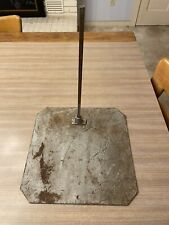 Used Mannequin All Metal Base With Straight Metal Rod