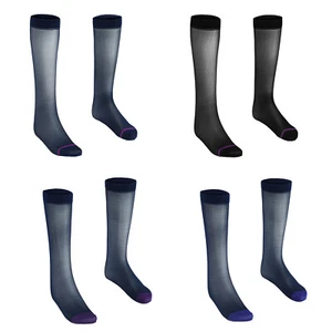 Men Socks Formal Stockings Durable Hosiery Sheer 1Pair Office Costume Accessory - Picture 1 of 27