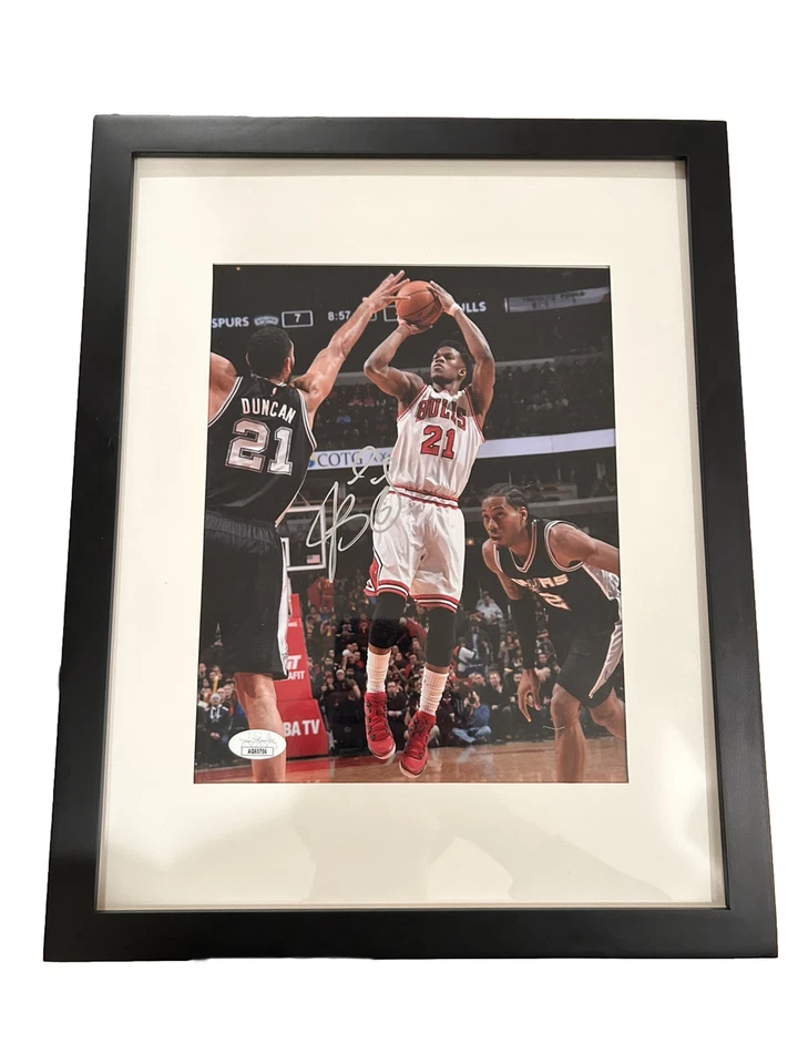 Jimmy Butler Framed Signed 8x10 Chicago Bulls Miami Heat JSA COA - Image 1 of 2