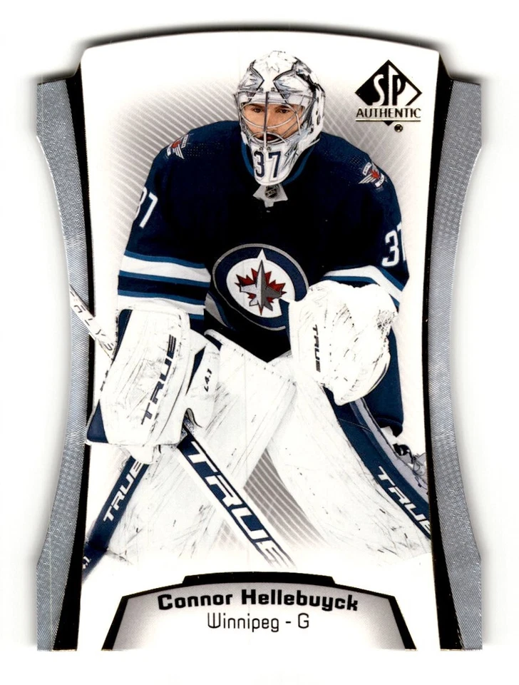 Connor Hellebuyck 2021-22 SP Authentic Die Cuts #DC-13 Winnipeg Jets - Image 1 of 2
