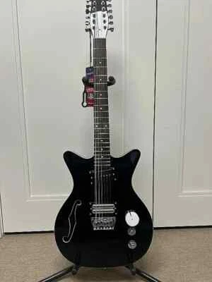 Danelectro Fifty Niner 12 String Semi Hollow Body Electric Guitar - Black - Image 1 of 4