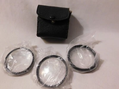 Lente de cámara Rokunar 52 mm FILTROS DE PRIMER PLANO con estuche conjunto de 3 #1-2-3 Foto 1 de 4