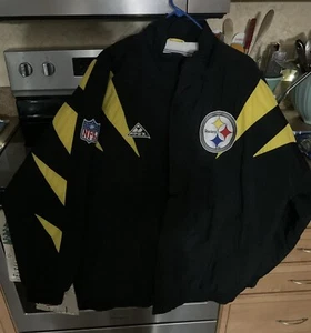 Vintage Apex One Pro Line Authentic Pittsburgh Steelers "Sharktooth" Jacke Größe XL - Bild 1 von 7