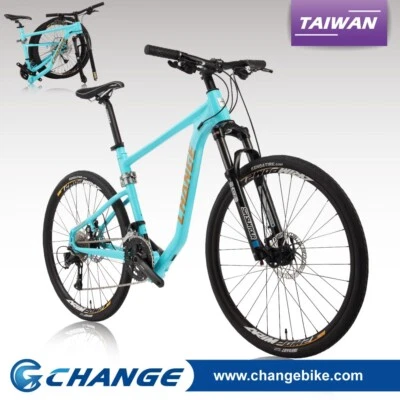 Bicicleta Plegable 27.5" MTB Bicicleta Plegable Ligera Shimano 27S DF-909B Tamaño 19" Foto 1 de 4