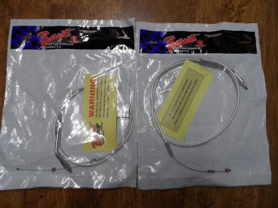 Cables de acelerador Barnett trenzados platino 32" para Harley-Davidson XL 1988-1995 Foto 1 de 1