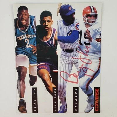 Bernie Kosar Cleveland Browns Autógrafo Catálogo Converse Cubierta Especial Atleta Foto 1 de 4