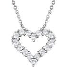 Roxx Fine Jewelry™ Diamond Heart Necklace .25 Ct 14K White Gold Round Diamonds