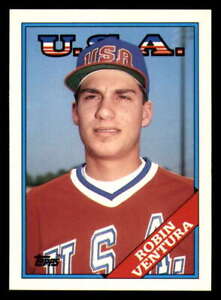 1988 Topps Traded #124T Robin Ventura RC Rookie USA Baseball Card NM-MT ID:30590
