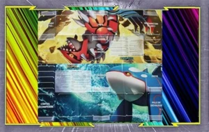 Tapis de Jeu - Playmat - Pokemon : Groudon Et Kyogre - SL12 - Picture 1 of 1