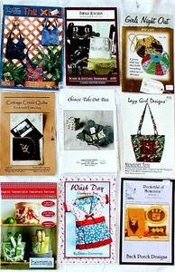 U PICK ~ Quilt Pattern ~ Quilted Bag Purse Tote Oven Mitt Sew Kit & More! - NIP - Picture 1 of 20