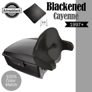 Paquete Advan Blackened Cayenne Rushmore King Tour Pak para 1997+ Harley/Softail - Imagen 1 de 13