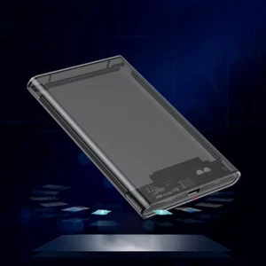 2.5 Inch Hard Drive Enclosure SATA HDD/SSD Case for Laptop (Type-C/USB3.1 grey) - Afbeelding 1 van 6