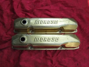 DODGE PLYMOUTH CHRYSLER MOPAR 383 400 440 VALVE COVER MOROSO GOLD BIG BLOCK - Picture 1 of 6