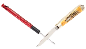 CASE XX Knife 50302 Red Aluminum Sharpening Rod for Pocket Knives - Picture 1 of 7