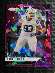 2024 Panini Prizm Dwight Freeney #127 Purple Ice Prizm /225 Indianapolis Colts - Picture 1 of 2