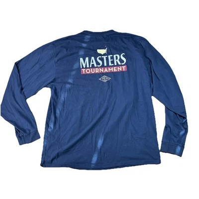 Camiseta Masters Tournament Augusta National Golf Club Azul Manga Larga Camiseta 3XL Foto 1 de 4