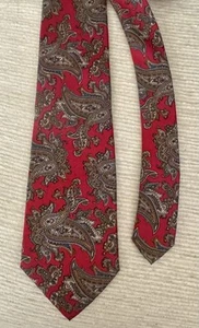 Jsaco Men’s Red Blue Paisley Tie Necktie - Picture 1 of 2