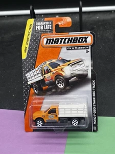 2012 Matchbox MBX Construction Ford F-350 Stake Bed Truck #114 - Picture 1 of 2