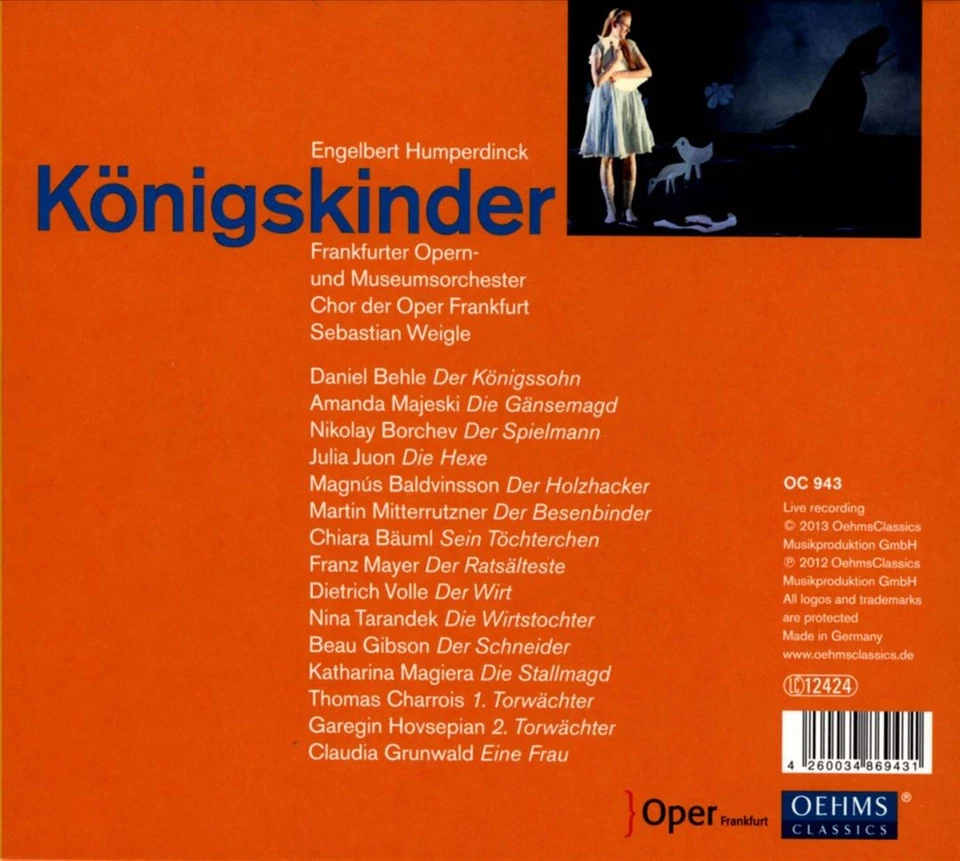 ENGELBERT HUMPERDINCK: K”NIGSKINDER NEW CD - Image 1 of 1