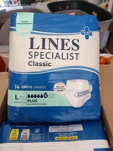 PANNOLONI X INCONTINENZA: "LINES SPECIALIST CLASSIC" -  UNISEX - TG."L"PLUS 56PZ - Foto 1 di 2