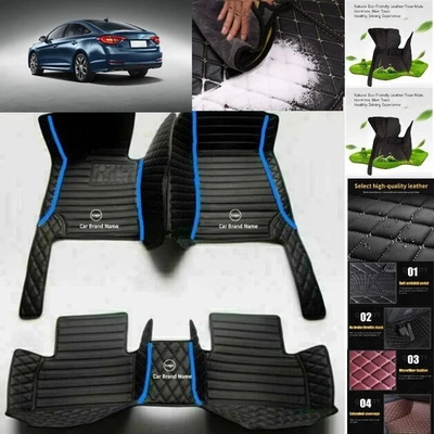 For Hyundai Sonata Car Floor Mats Luxury Waterproof Liners Carpets Cargo Custom Foto 1 de 4